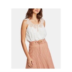 Free People Ivory Blouse XS
